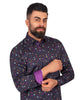 Colourful Butterfly Pure Cotton Print Shirt-Makrom
