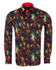 Colourful Christmas Firework Print with Matching Handkerchief-Makrom