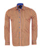 Colourful Pinstriped Print Shirt-Makrom
