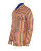 Colourful Pinstriped Print Shirt-Makrom