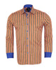 Colourful Pinstriped Print Shirt-Makrom