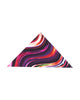 Colourful Wavy Lines Print Shirt with Matching Handkerchief-Makrom
