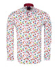 Colourful White Guitar Print with Matching Handkerchief-Makrom