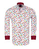 Colourful White Guitar Print with Matching Handkerchief-Makrom
