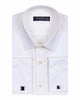 Cream Plain Double Cuff Shirt-Makrom