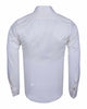Cream Plain Double Cuff Shirt-Makrom