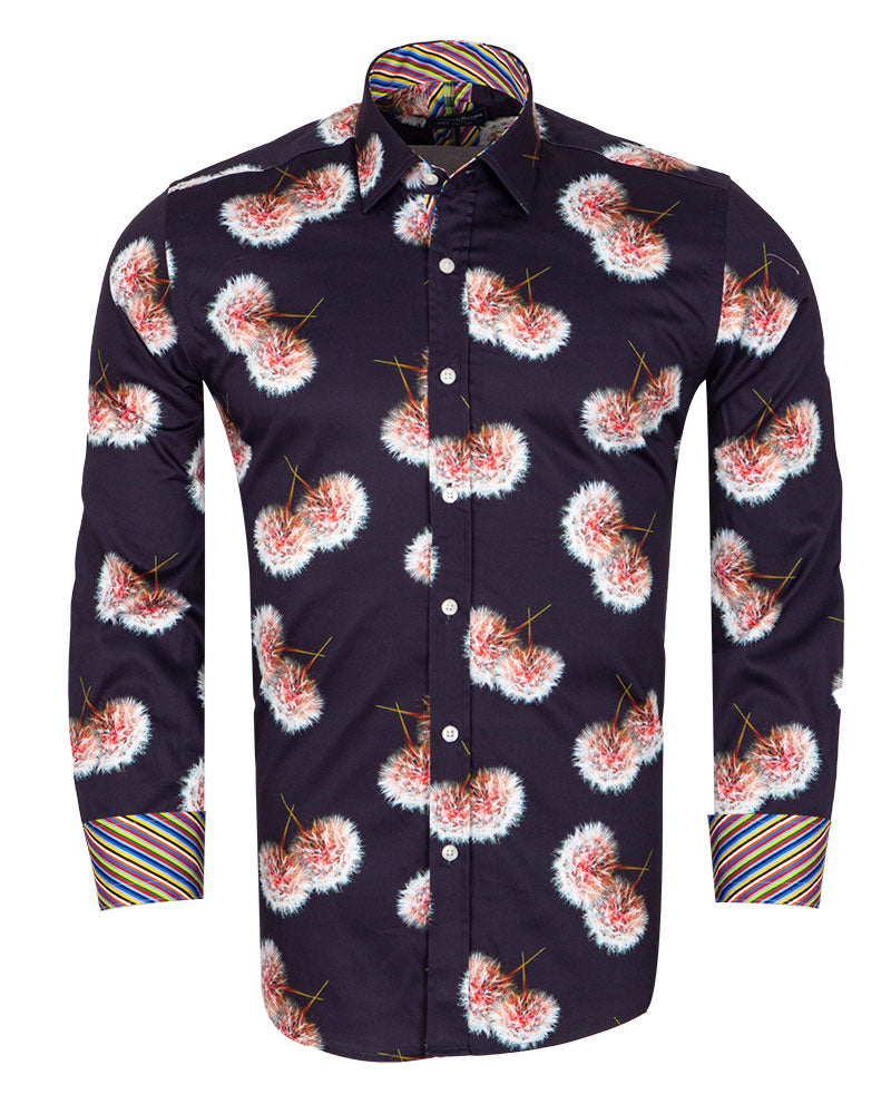 Dandelion Flower Print with Matching Handkerchief-Makrom