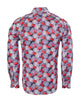 Dark Blue Crab Print Shirt-Makrom