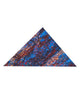 Dark Blue Crust Print Shirt with Matching Handkerchief-Makrom