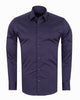 Dark Blue Plain Pure Cotton Men's Shirt-Makrom