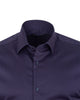 Dark Blue Plain Pure Cotton Men's Shirt-Makrom