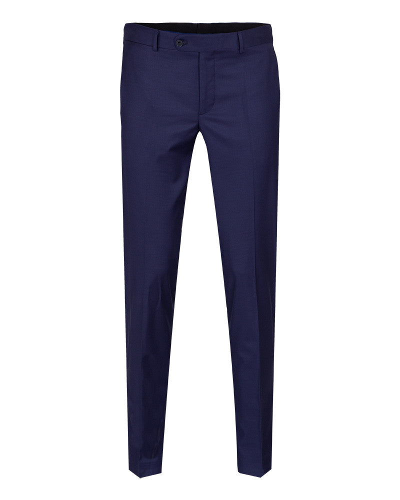 Dark Blue Plain Suit Trouser-Makrom