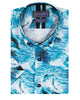 Dolphin Sea Wave Print Short Sleeve Shirt-Makrom