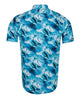 Dolphin Sea Wave Print Short Sleeve Shirt-Makrom