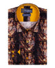 Egyptian Mask Print Pure Cotton Shirt-Makrom