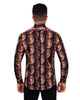 Egyptian Mask Print Pure Cotton Shirt-Makrom