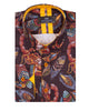 Feather & Scorpion Print Shirt-Makrom