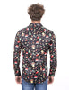Festive Christmas Candy Cane Print Shirt-Makrom