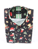 Festive Christmas Candy Cane Print Shirt-Makrom