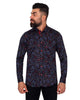 Firework Print Pure Cotton Shirt-Makrom