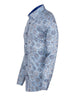 Floral Mosaic Print Shirt with Matching Handkerchief-Makrom