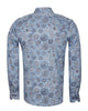 Floral Mosaic Print Shirt with Matching Handkerchief-Makrom