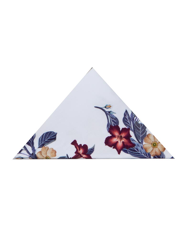 Floral Print Men's Shirt with Matching Handkerchief-Makrom