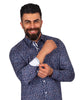 Floral Vine Pure Cotton Print Shirt-Makrom