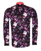 Flower Printed Pure Cotton Shirt with Matching Handkerchief-Makrom