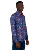 Fuchsia Tartan Paisley Pure Cotton Shirt-Makrom