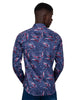 Fuchsia Tartan Paisley Pure Cotton Shirt-Makrom