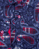 Fuchsia Tartan Paisley Pure Cotton Shirt-Makrom