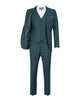 Green Flora Classic Plain 3 Piece Men's Suit-Makrom