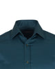 Green Flora Plain Double Cuff Shirt-Makrom