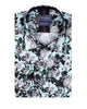 Green Flower Print with Matching Handkerchief-Makrom