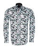 Green Flower Print with Matching Handkerchief-Makrom