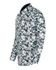 Green Flower Print with Matching Handkerchief-Makrom