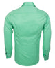 Green Plain Double Cuff Shirt-Makrom