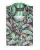 Green Tropical Leaf Print Shirt-Makrom