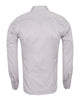 Grey Plain Double Cuff Shirt-Makrom