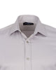 Grey Plain Double Cuff Shirt-Makrom