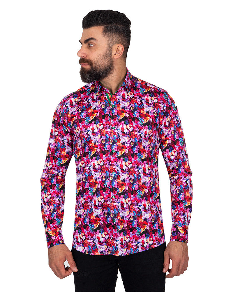 Gummy Bear Print Pure Cotton Shirt-Makrom