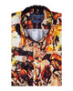 Horse Print Men's Shirt with Matching Handkerchief-Makrom