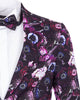 Purple Rose Design Fashion Blazer