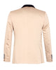 Gold Contrasting Lapel Blazer & Waistcoat