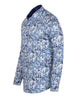 Jasmine Flower Print Shirt with Matching Handkerchief-Makrom