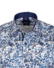 Jasmine Flower Print Shirt with Matching Handkerchief-Makrom