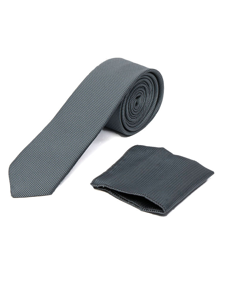 Men's Dark Grey Necktie KR 039