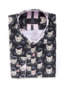 Kitten Print Men's Shirt-Makrom