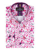 Lilac Birds in Tree Print Long Sleeve Shirt-Makrom